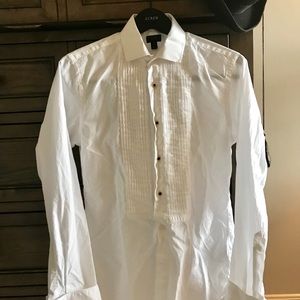 J Crew Ludlow tuxedo shirt